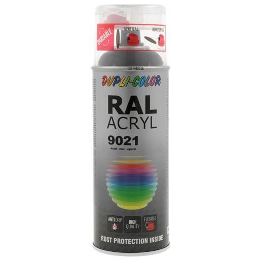 Dupli Color RAL-Acryl-Spray matt 400 ml 368660 RAL 9021 teerschwarz